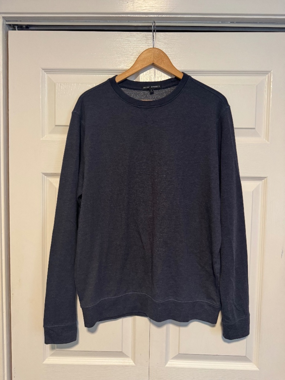 Robert Barakett Men's Crewneck Sweatshirt | Navy Blue | Premium Cotton | Size L
